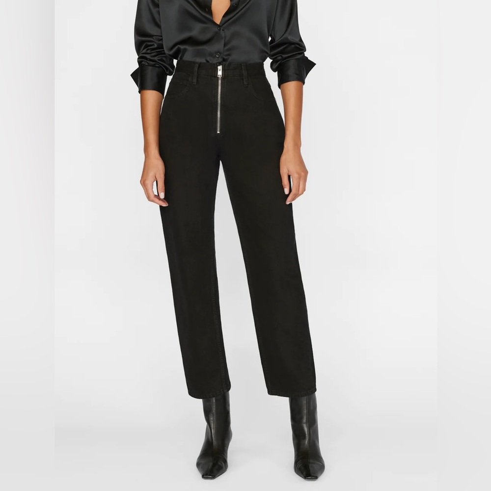 Frame Le High ‘N’ Tight Straight Zip Jean